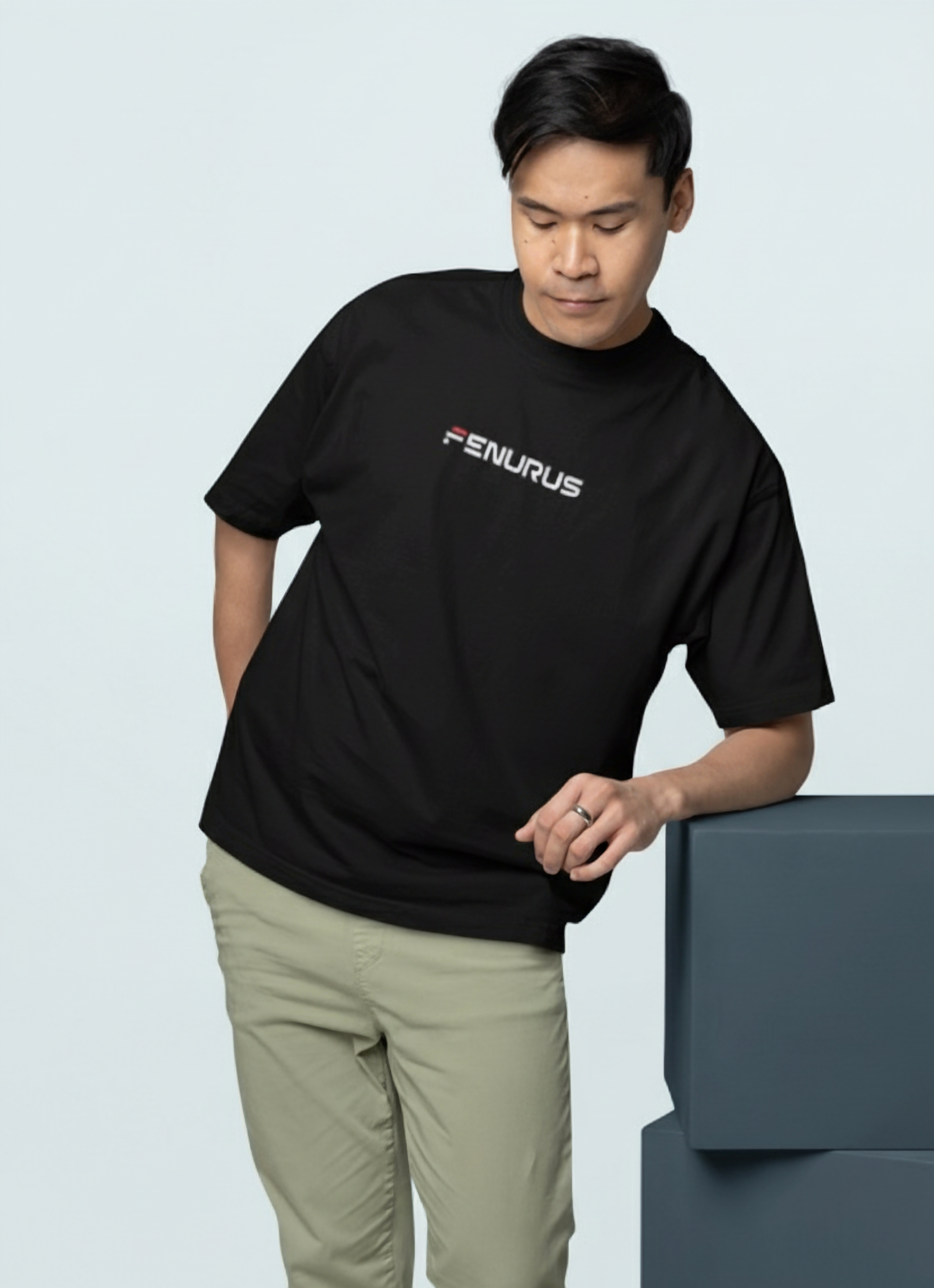 Inferno Grin: The Flame of Chaos Unisex Oversized Standard T-Shirt.