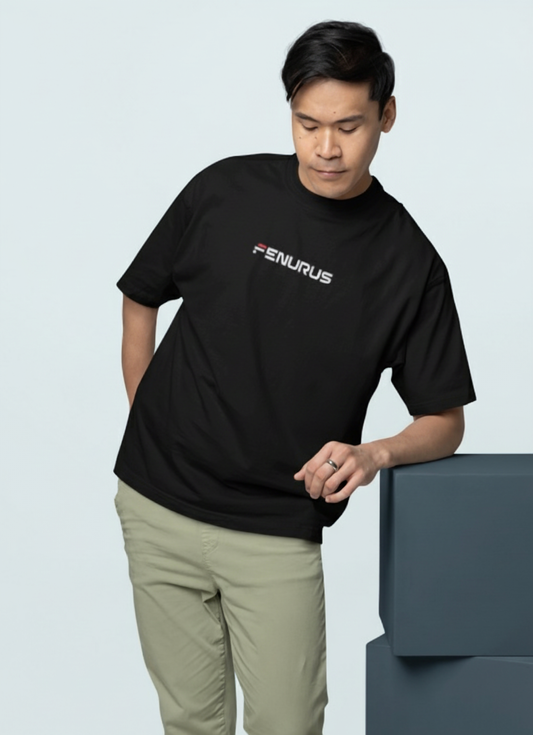 Inferno Grin: The Flame of Chaos Unisex Oversized Standard T-Shirt.